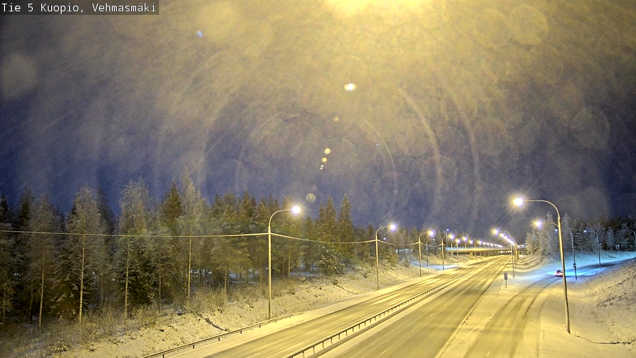 Weather Camera Image Väg 5 Kuopio, Vehmasmäki, Kuopio, Pohjois-Savo