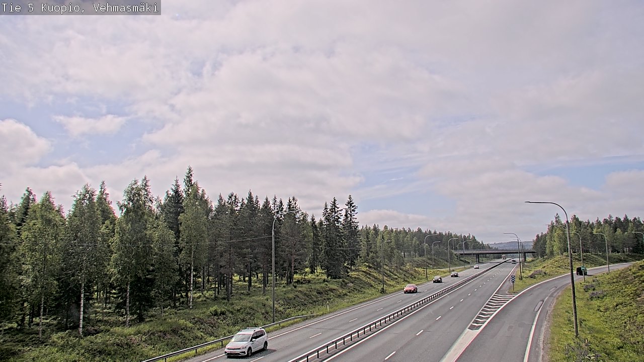 Weather Camera Image Road 5 Kuopio, Vehmasmäki, Kuopio, Pohjois-Savo