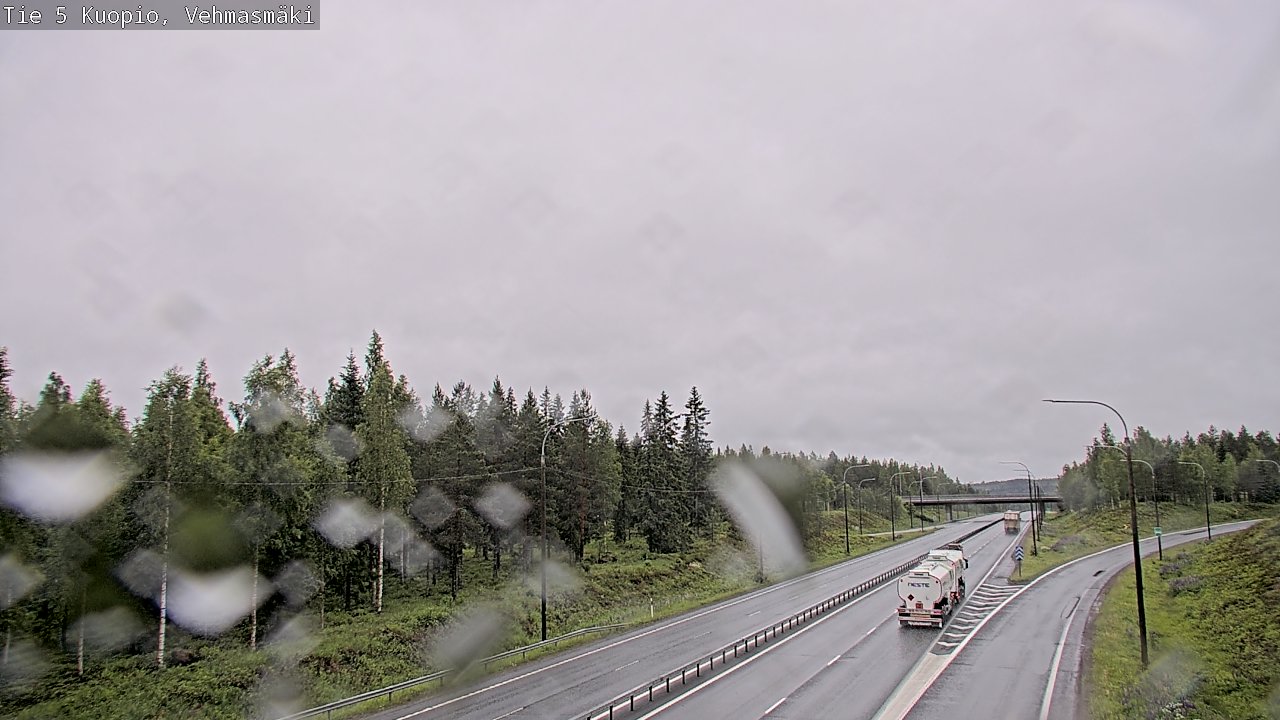Weather Camera Image Väg 5 Kuopio, Vehmasmäki, Kuopio, Pohjois-Savo