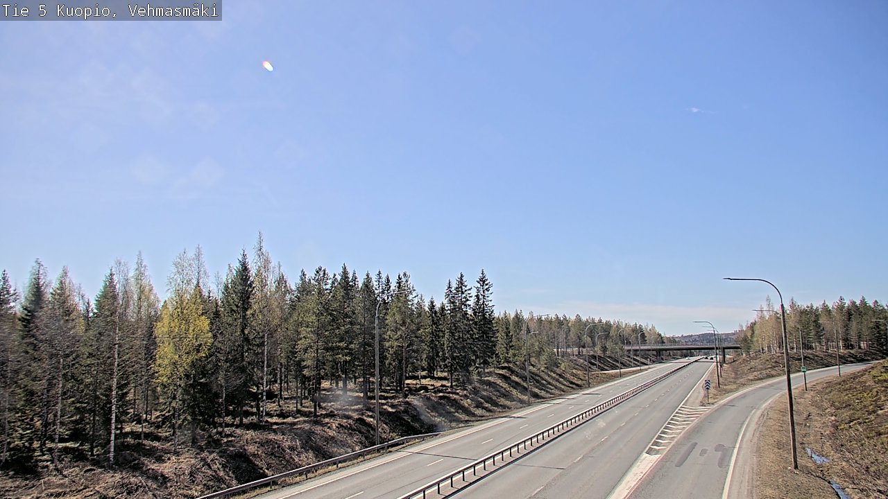 Weather Camera Image Road 5 Kuopio, Vehmasmäki, Kuopio, Pohjois-Savo