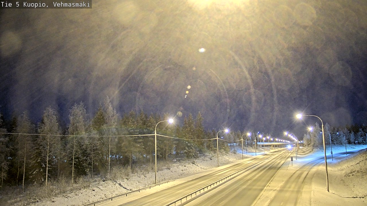 Weather Camera Image Road 5 Kuopio, Vehmasmäki, Kuopio, Pohjois-Savo