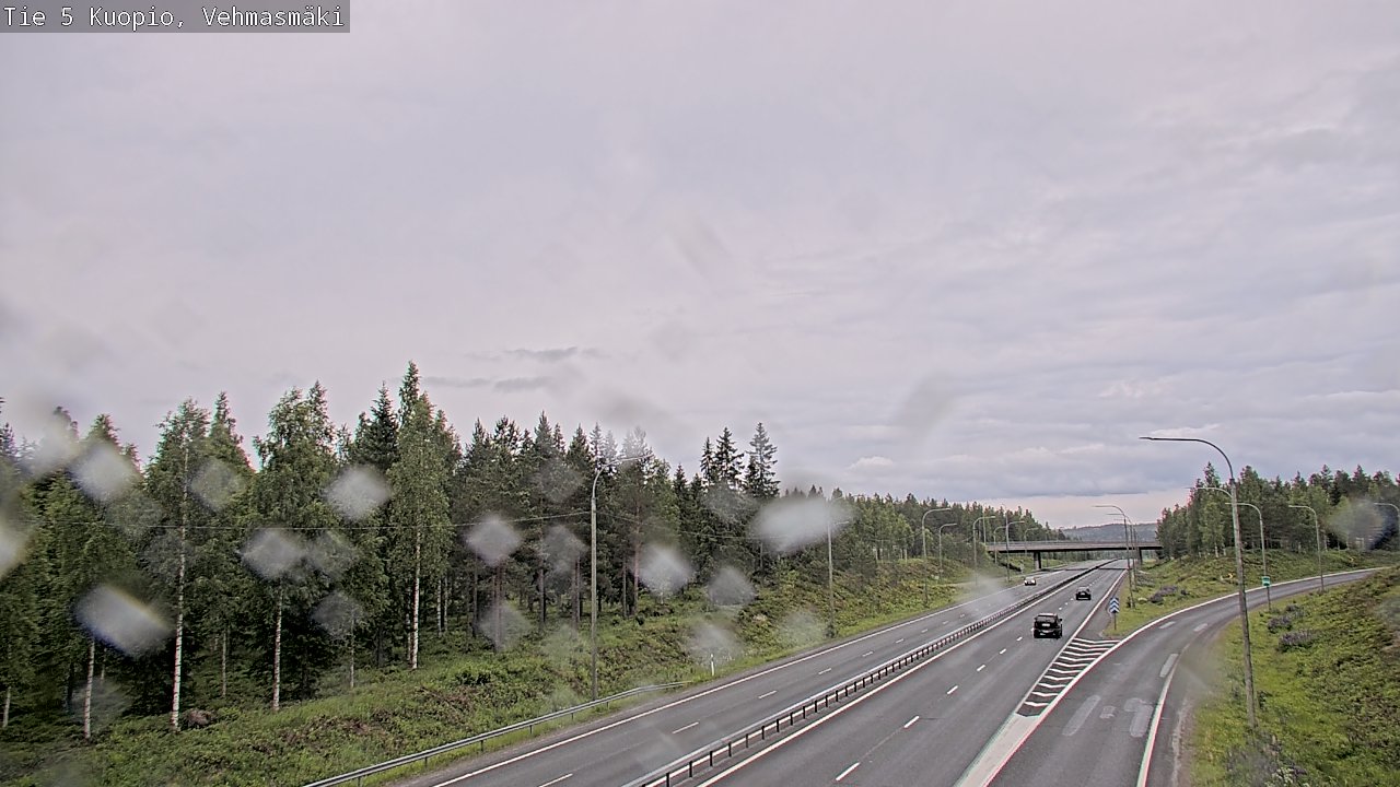 Weather Camera Image Road 5 Kuopio, Vehmasmäki, Kuopio, Pohjois-Savo
