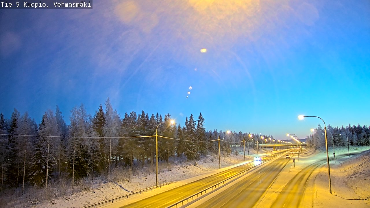 Weather Camera Image Väg 5 Kuopio, Vehmasmäki, Kuopio, Pohjois-Savo