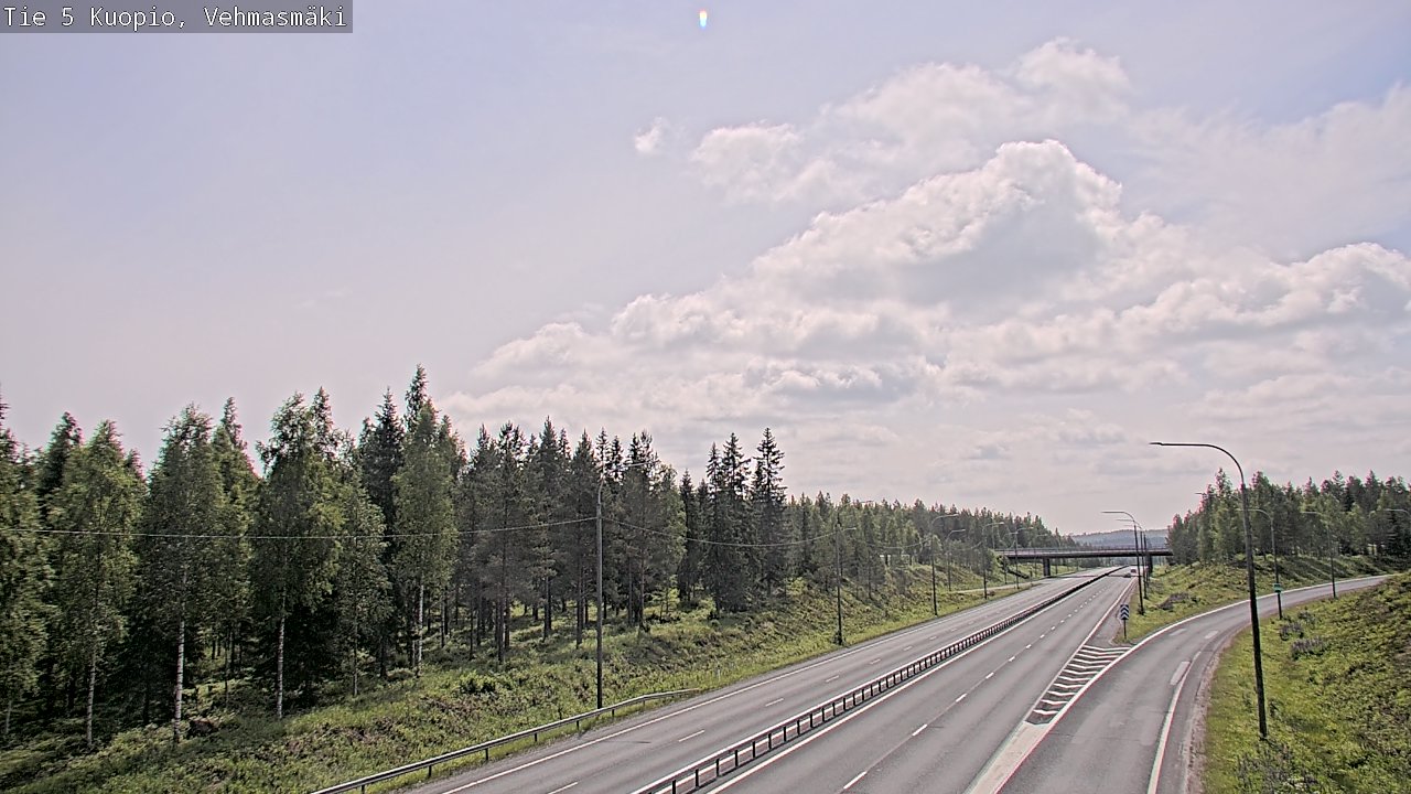 Weather Camera Image Road 5 Kuopio, Vehmasmäki, Kuopio, Pohjois-Savo