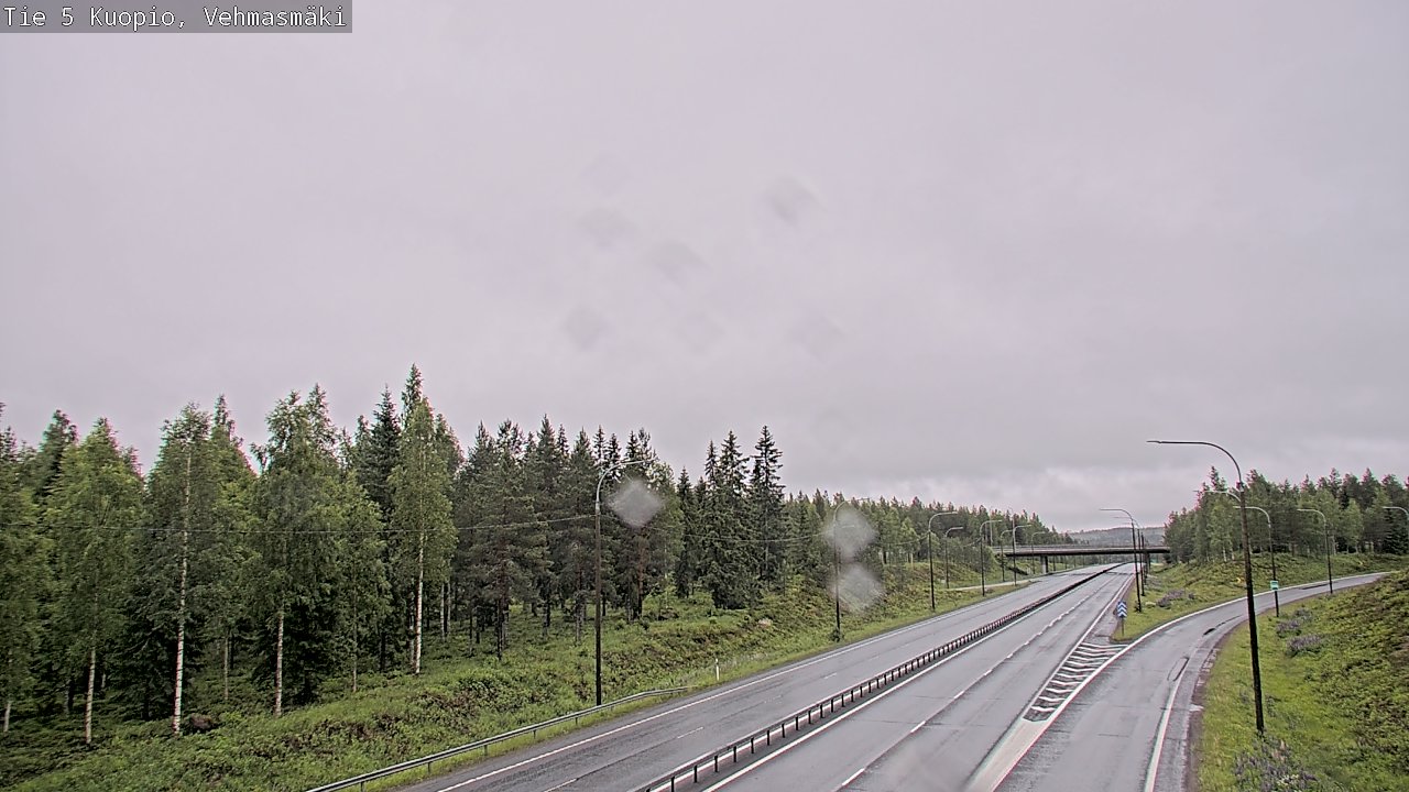 Weather Camera Image Road 5 Kuopio, Vehmasmäki, Kuopio, Pohjois-Savo
