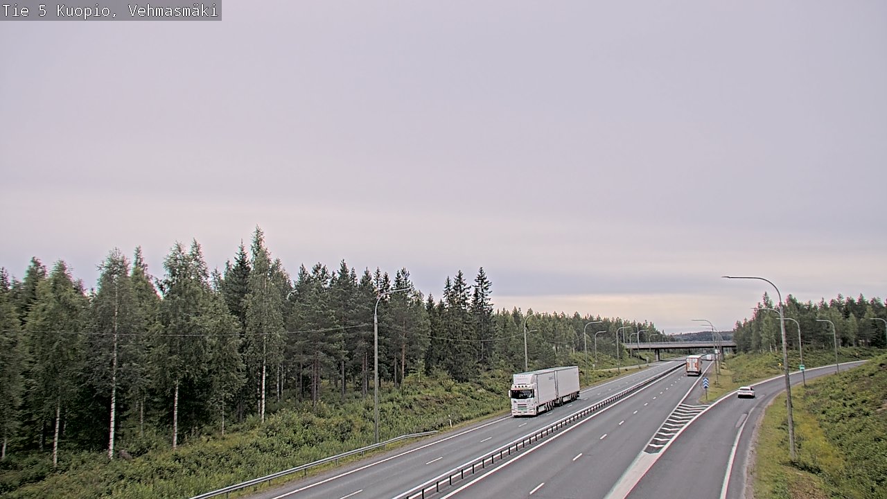 Weather Camera Image Väg 5 Kuopio, Vehmasmäki, Kuopio, Pohjois-Savo