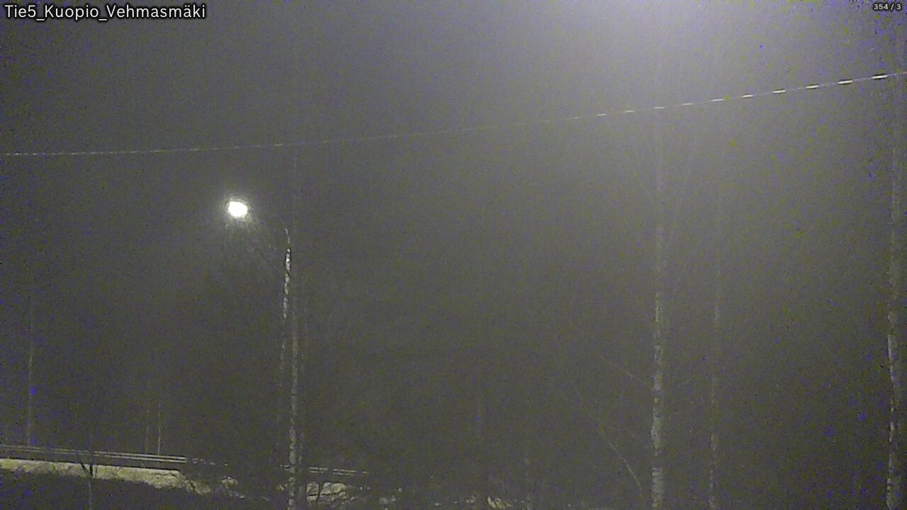 Weather Camera Image Road 5 Kuopio, Vehmasmäki, Kuopio, Pohjois-Savo