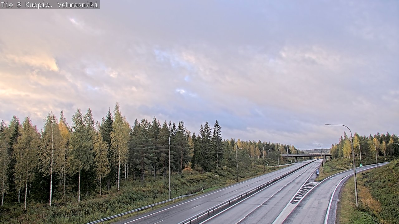 Weather Camera Image Road 5 Kuopio, Vehmasmäki, Kuopio, Pohjois-Savo