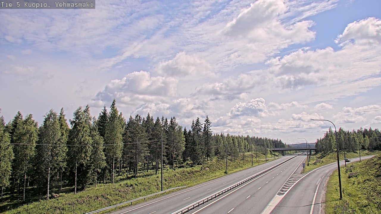 Weather Camera Image Road 5 Kuopio, Vehmasmäki, Kuopio, Pohjois-Savo
