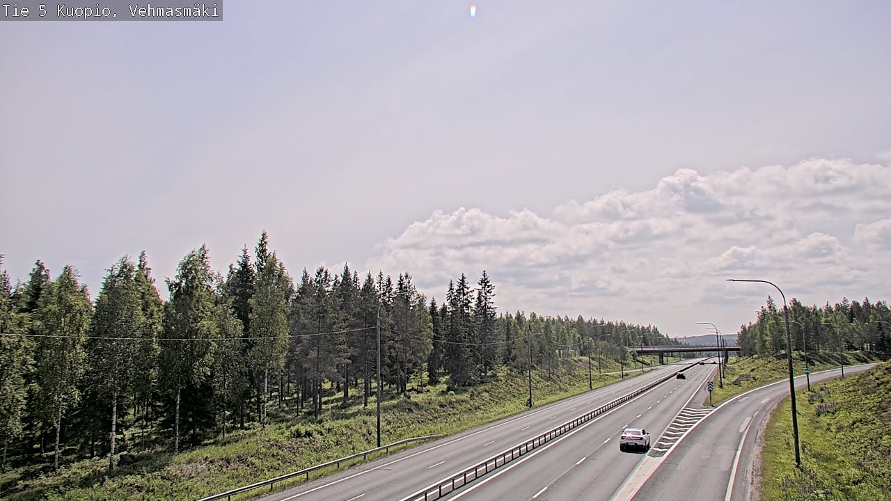 Weather Camera Image Road 5 Kuopio, Vehmasmäki, Kuopio, Pohjois-Savo