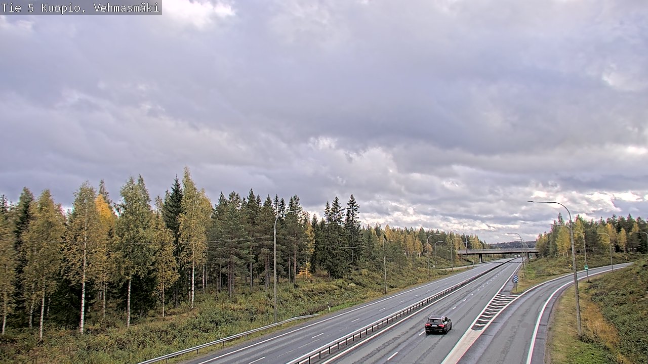 Weather Camera Image Road 5 Kuopio, Vehmasmäki, Kuopio, Pohjois-Savo