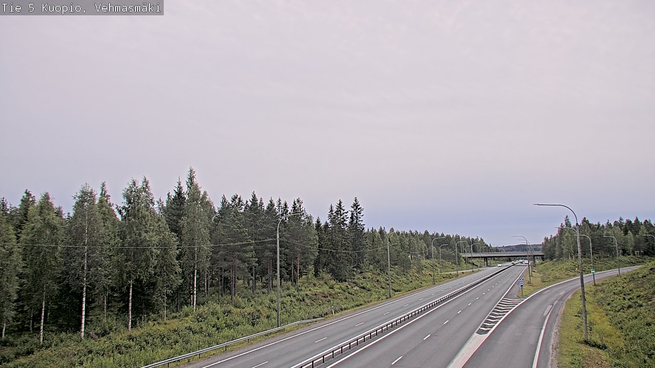 Weather Camera Image Väg 5 Kuopio, Vehmasmäki, Kuopio, Pohjois-Savo