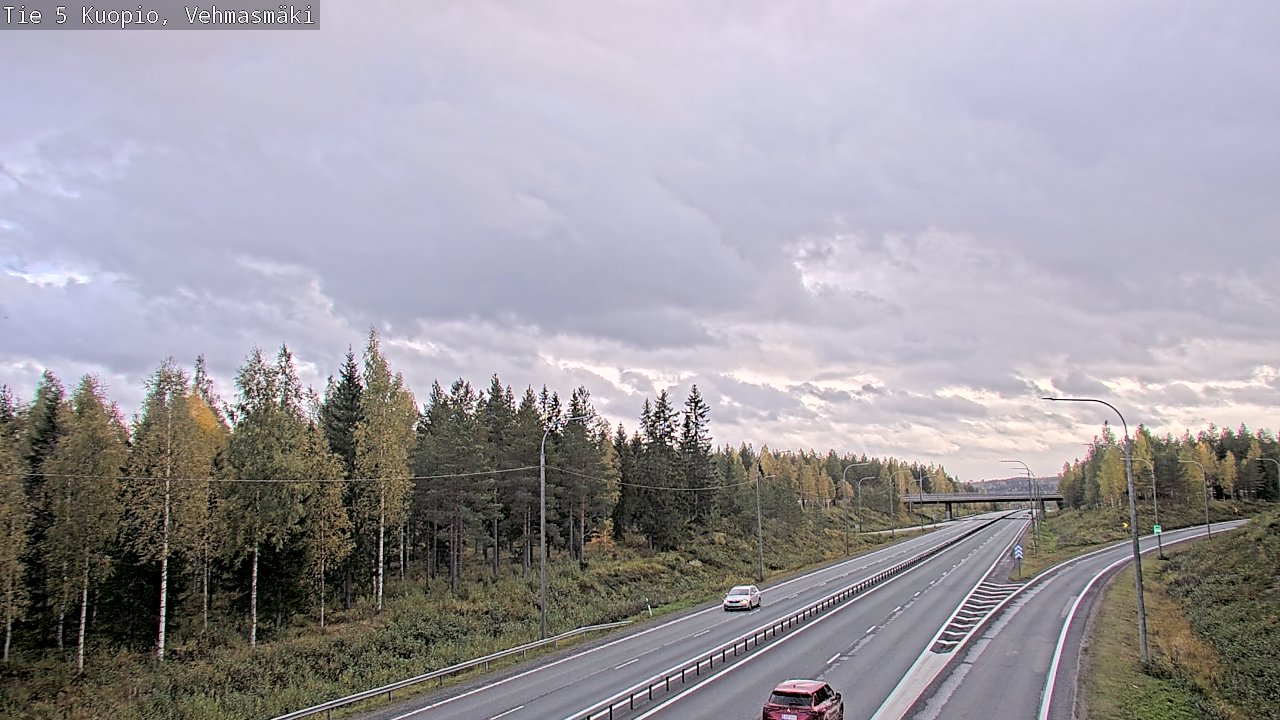 Weather Camera Image Road 5 Kuopio, Vehmasmäki, Kuopio, Pohjois-Savo