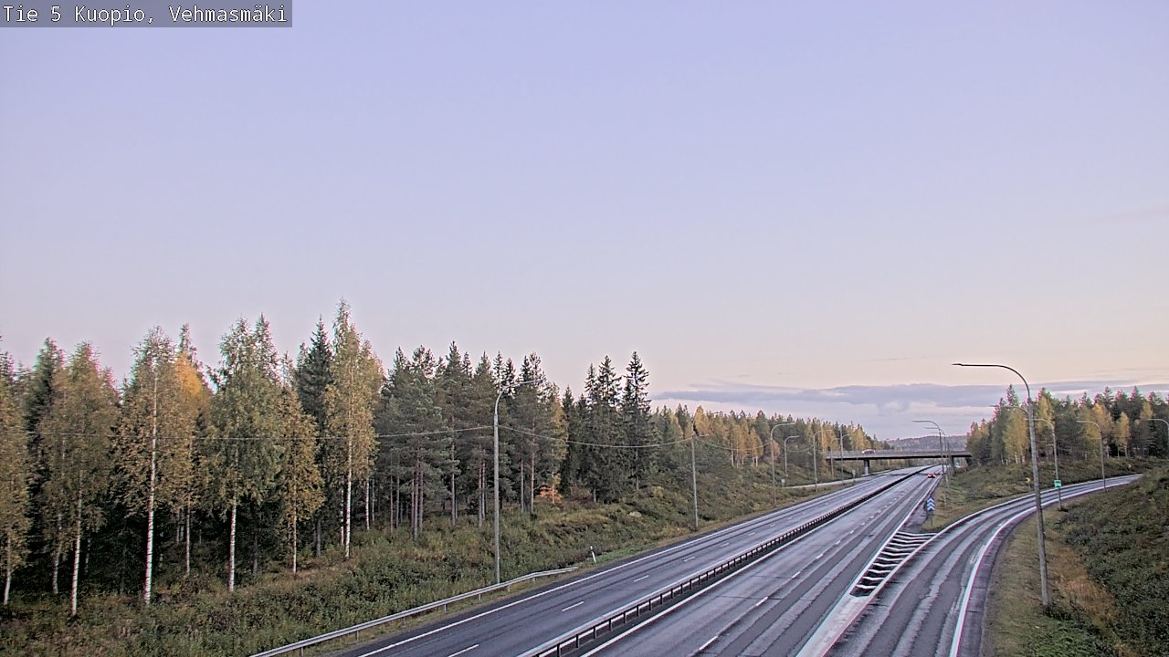 Weather Camera Image Road 5 Kuopio, Vehmasmäki, Kuopio, Pohjois-Savo