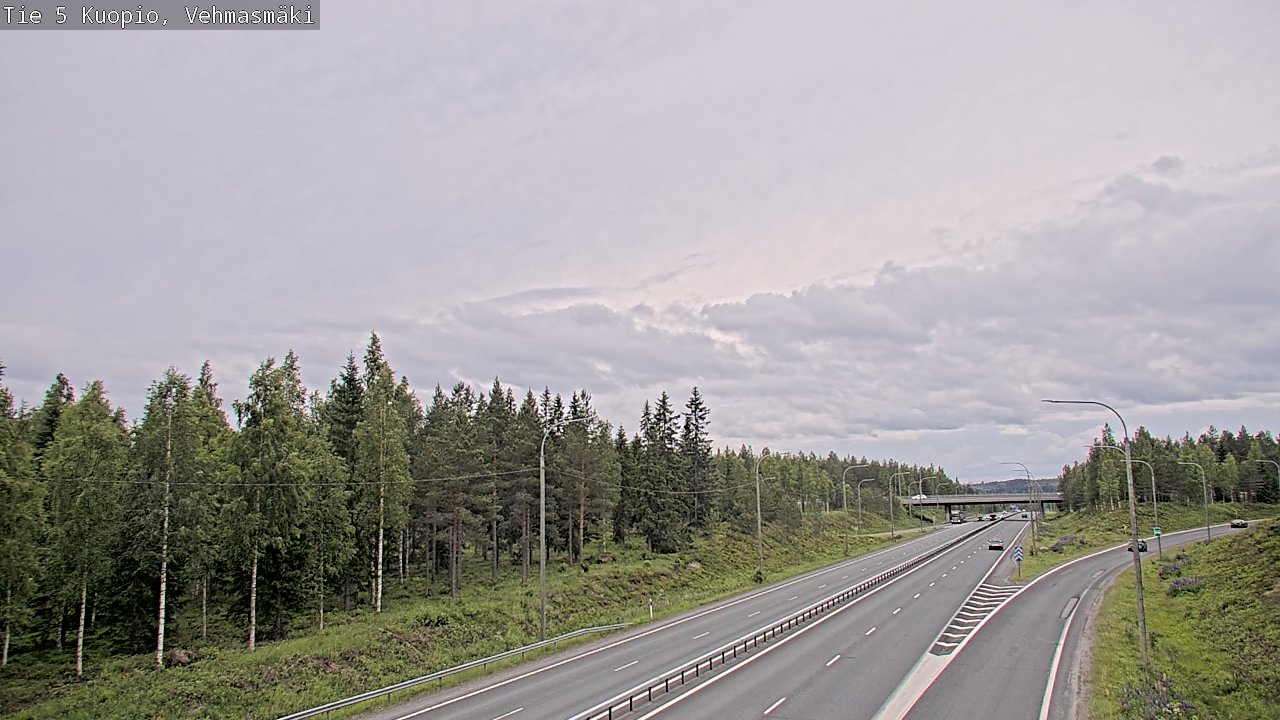 Weather Camera Image Road 5 Kuopio, Vehmasmäki, Kuopio, Pohjois-Savo