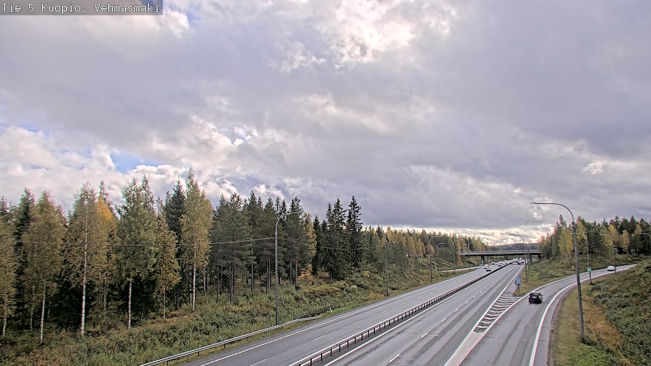 Weather Camera Image Road 5 Kuopio, Vehmasmäki, Kuopio, Pohjois-Savo