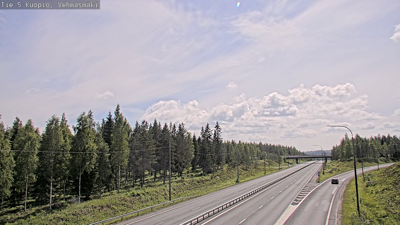 Weather Camera Image Road 5 Kuopio, Vehmasmäki, Kuopio, Pohjois-Savo