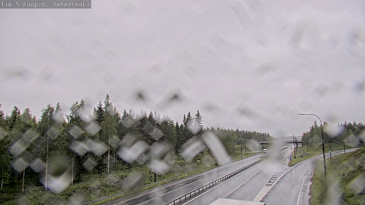 Weather Camera Image Väg 5 Kuopio, Vehmasmäki, Kuopio, Pohjois-Savo