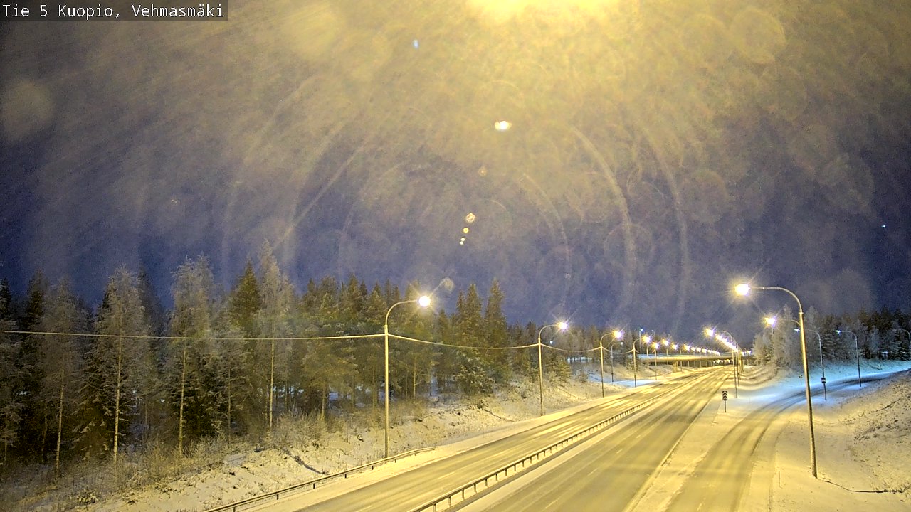 Weather Camera Image Väg 5 Kuopio, Vehmasmäki, Kuopio, Pohjois-Savo