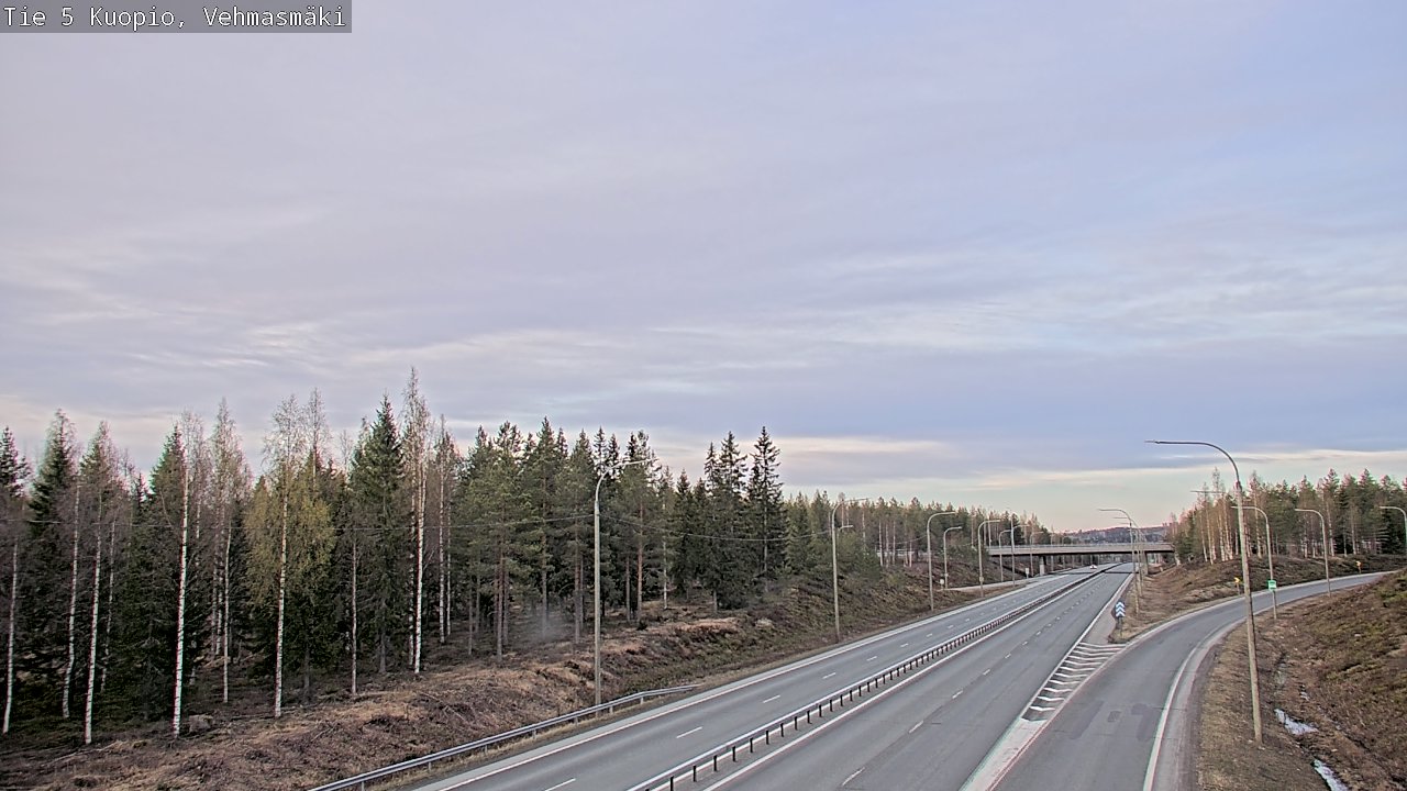 Weather Camera Image Road 5 Kuopio, Vehmasmäki, Kuopio, Pohjois-Savo