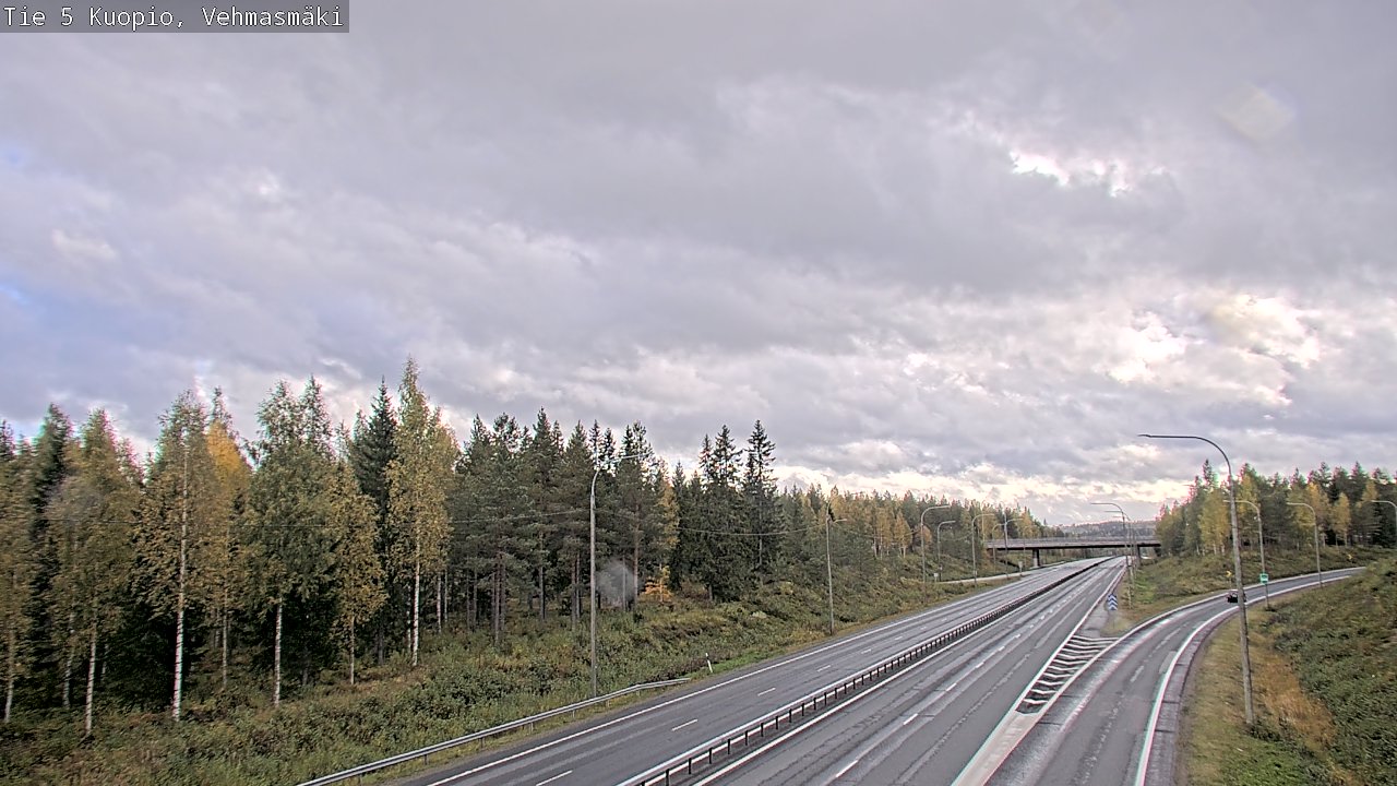 Weather Camera Image Road 5 Kuopio, Vehmasmäki, Kuopio, Pohjois-Savo