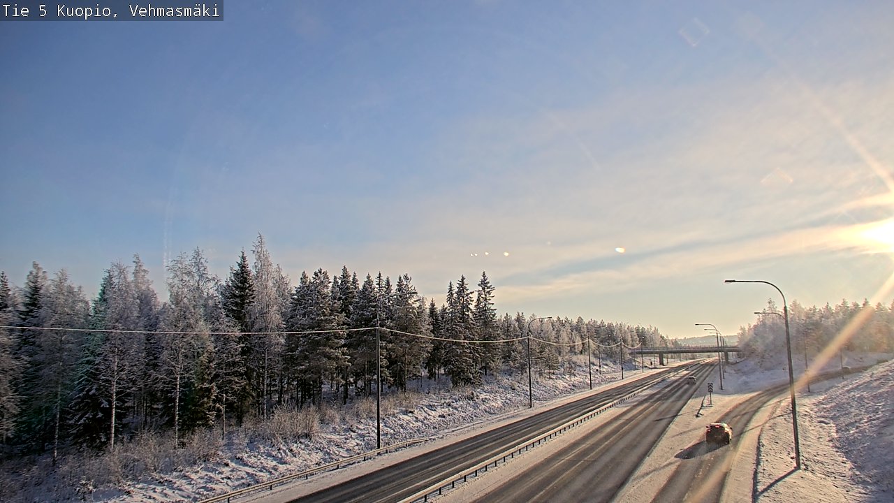 Weather Camera Image Väg 5 Kuopio, Vehmasmäki, Kuopio, Pohjois-Savo