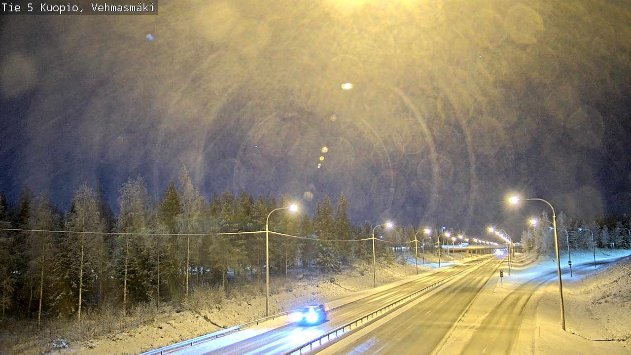 Weather Camera Image Väg 5 Kuopio, Vehmasmäki, Kuopio, Pohjois-Savo