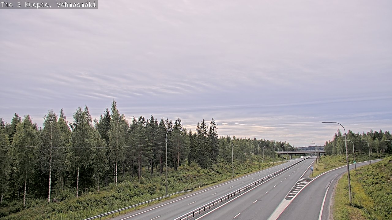 Weather Camera Image Väg 5 Kuopio, Vehmasmäki, Kuopio, Pohjois-Savo