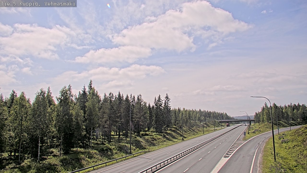 Weather Camera Image Road 5 Kuopio, Vehmasmäki, Kuopio, Pohjois-Savo