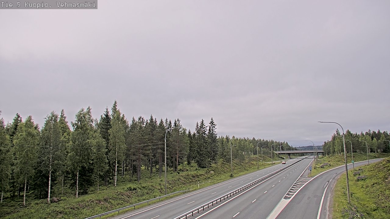 Weather Camera Image Road 5 Kuopio, Vehmasmäki, Kuopio, Pohjois-Savo