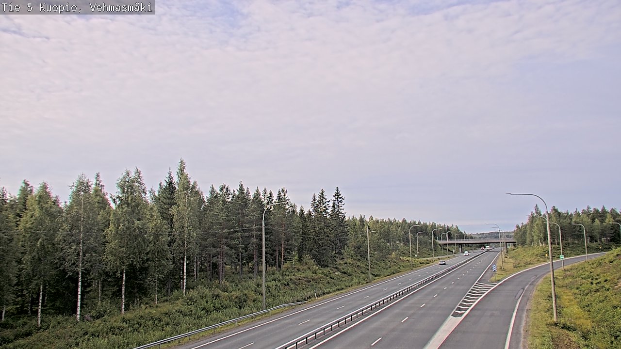 Weather Camera Image Road 5 Kuopio, Vehmasmäki, Kuopio, Pohjois-Savo