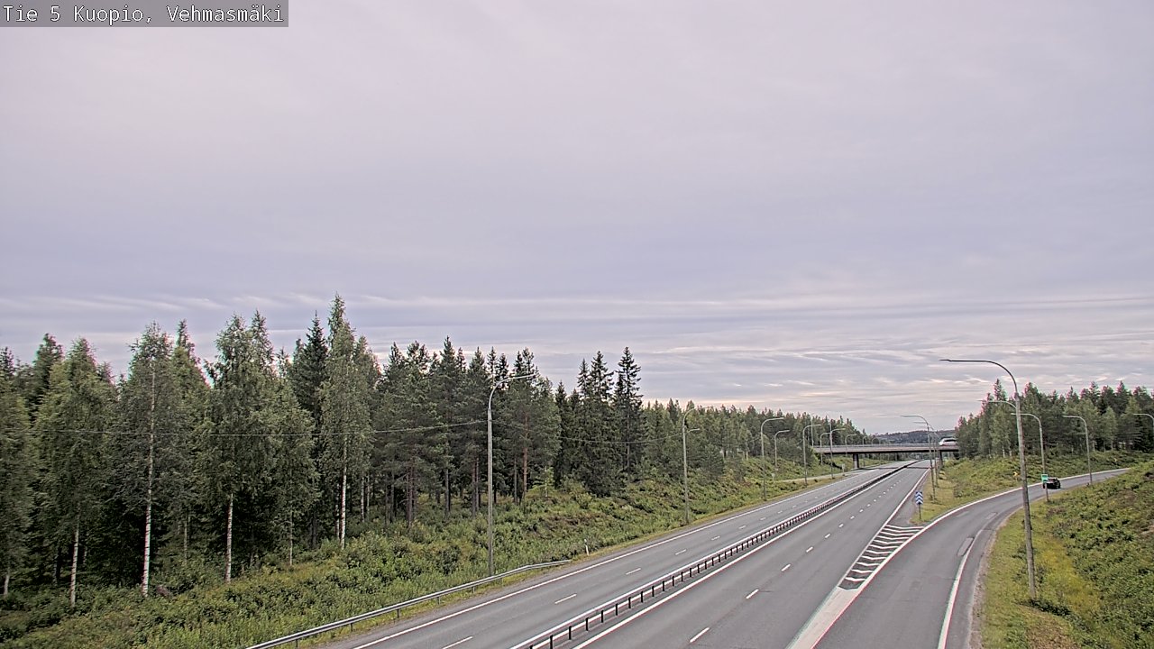 Weather Camera Image Väg 5 Kuopio, Vehmasmäki, Kuopio, Pohjois-Savo