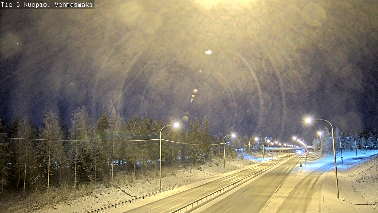 Weather Camera Image Väg 5 Kuopio, Vehmasmäki, Kuopio, Pohjois-Savo