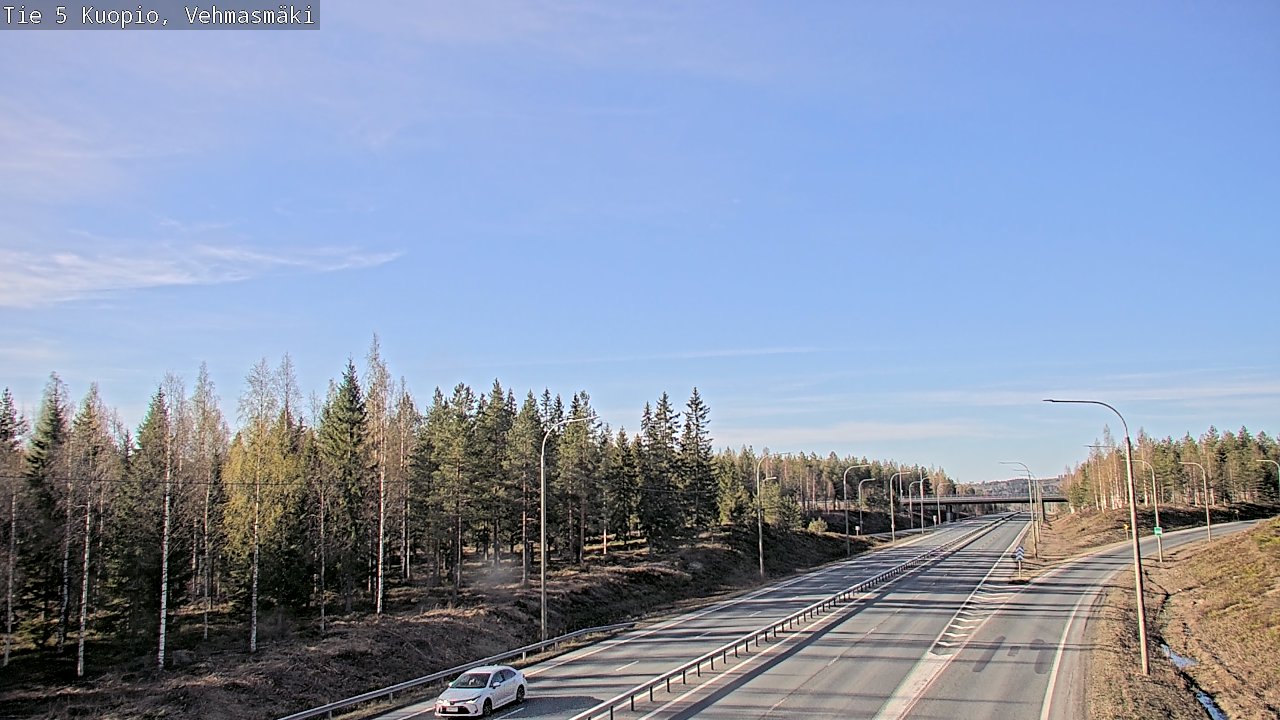 Weather Camera Image Road 5 Kuopio, Vehmasmäki, Kuopio, Pohjois-Savo