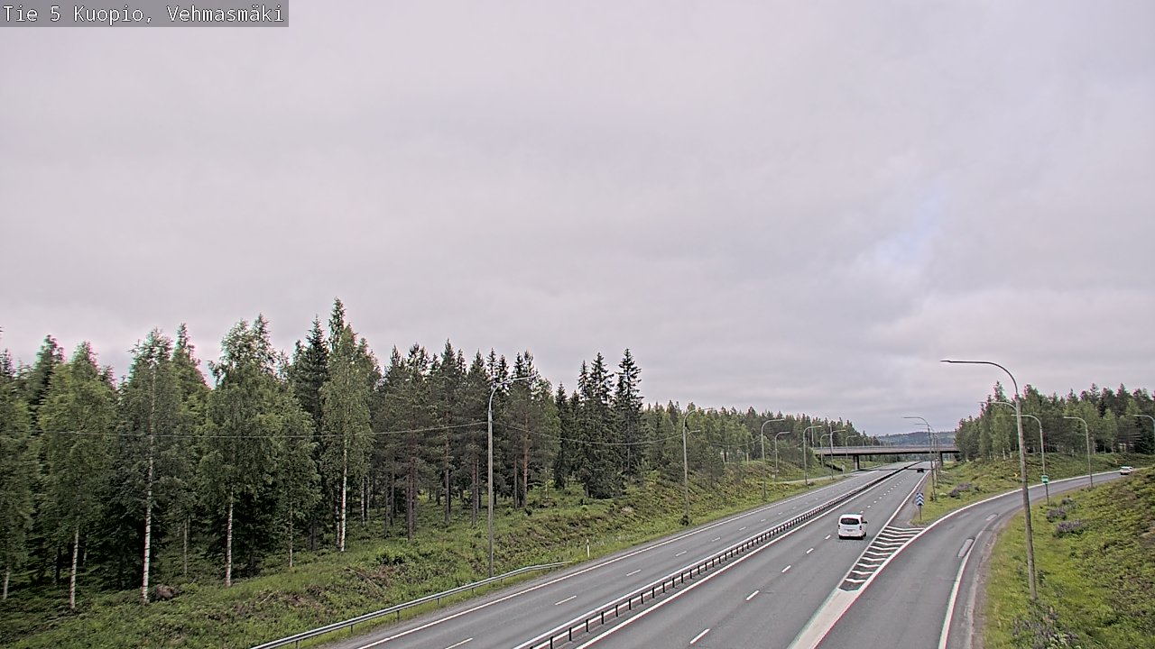 Weather Camera Image Road 5 Kuopio, Vehmasmäki, Kuopio, Pohjois-Savo
