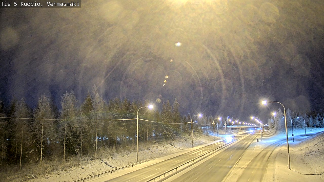 Weather Camera Image Väg 5 Kuopio, Vehmasmäki, Kuopio, Pohjois-Savo