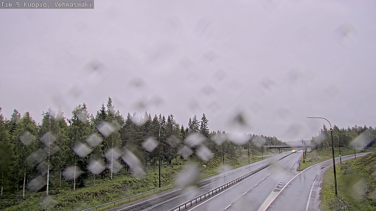 Weather Camera Image Road 5 Kuopio, Vehmasmäki, Kuopio, Pohjois-Savo