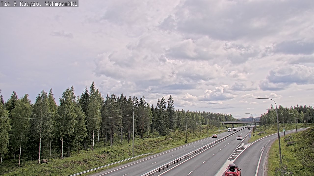 Weather Camera Image Road 5 Kuopio, Vehmasmäki, Kuopio, Pohjois-Savo