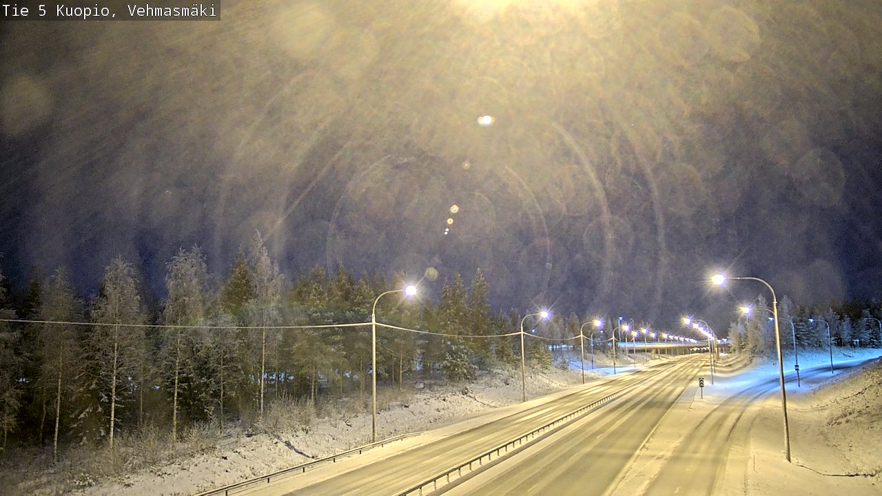 Weather Camera Image Road 5 Kuopio, Vehmasmäki, Kuopio, Pohjois-Savo