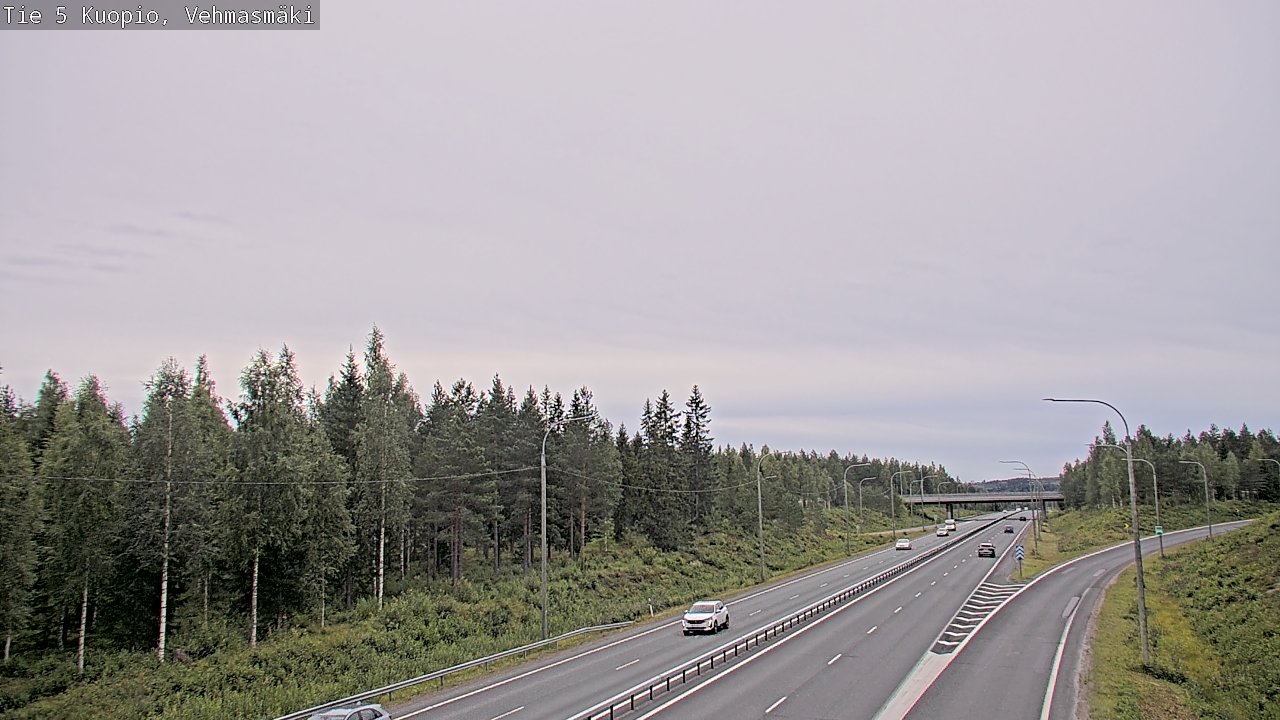 Weather Camera Image Väg 5 Kuopio, Vehmasmäki, Kuopio, Pohjois-Savo