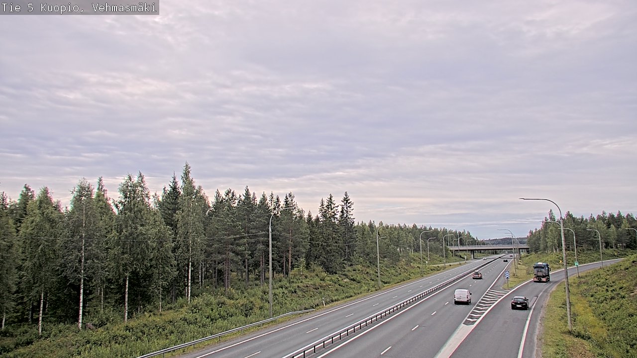 Weather Camera Image Väg 5 Kuopio, Vehmasmäki, Kuopio, Pohjois-Savo