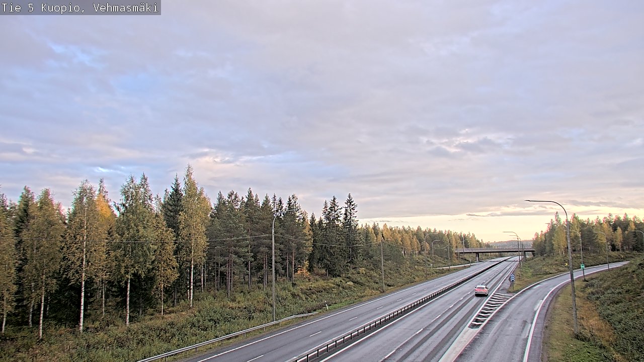 Weather Camera Image Road 5 Kuopio, Vehmasmäki, Kuopio, Pohjois-Savo