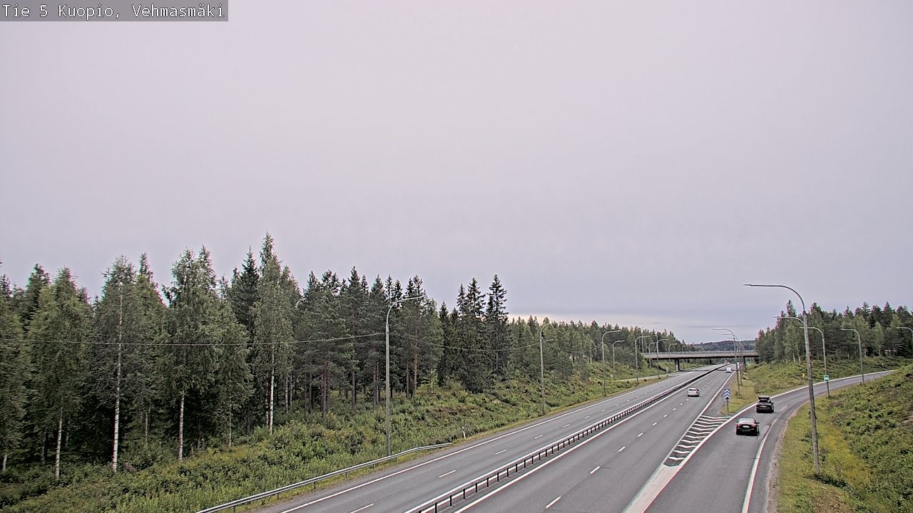 Weather Camera Image Väg 5 Kuopio, Vehmasmäki, Kuopio, Pohjois-Savo