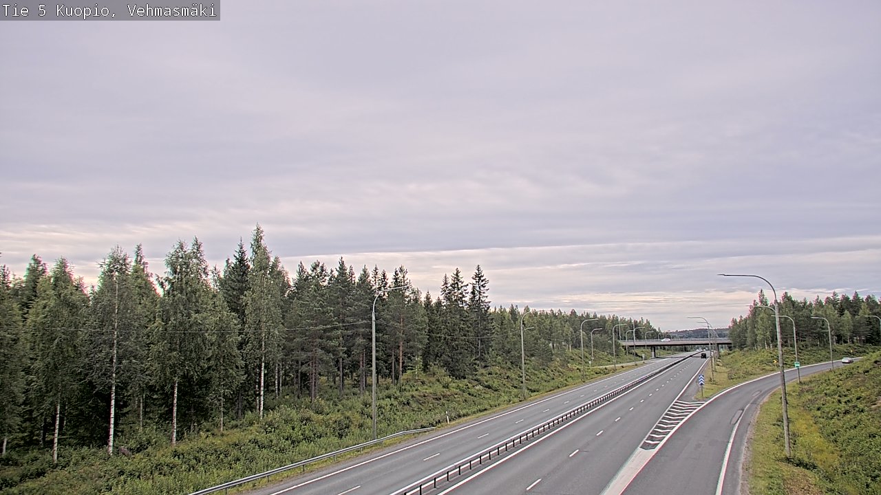 Weather Camera Image Väg 5 Kuopio, Vehmasmäki, Kuopio, Pohjois-Savo