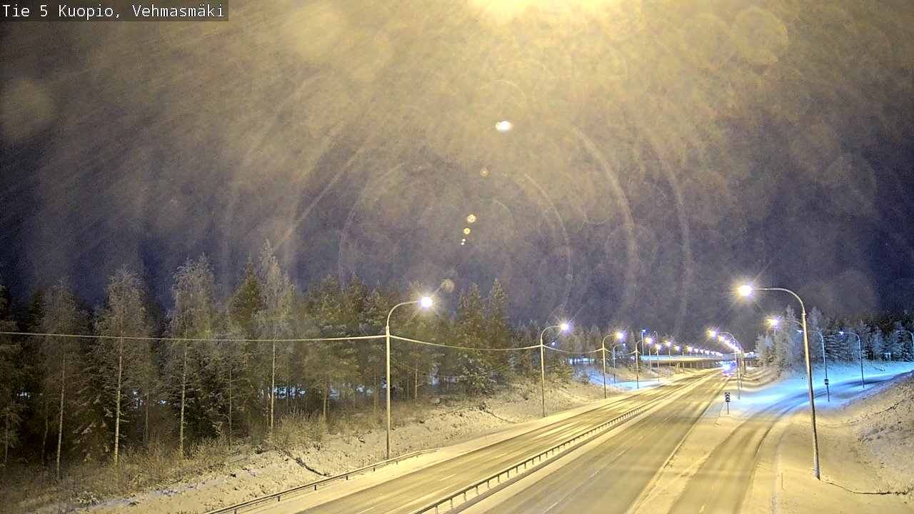 Weather Camera Image Väg 5 Kuopio, Vehmasmäki, Kuopio, Pohjois-Savo