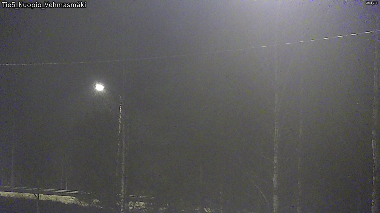 Weather Camera Image Road 5 Kuopio, Vehmasmäki, Kuopio, Pohjois-Savo
