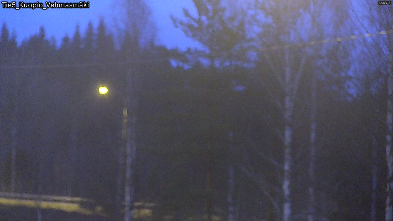 Weather Camera Image Väg 5 Kuopio, Vehmasmäki, Kuopio, Pohjois-Savo