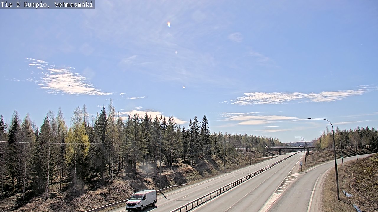 Weather Camera Image Väg 5 Kuopio, Vehmasmäki, Kuopio, Pohjois-Savo
