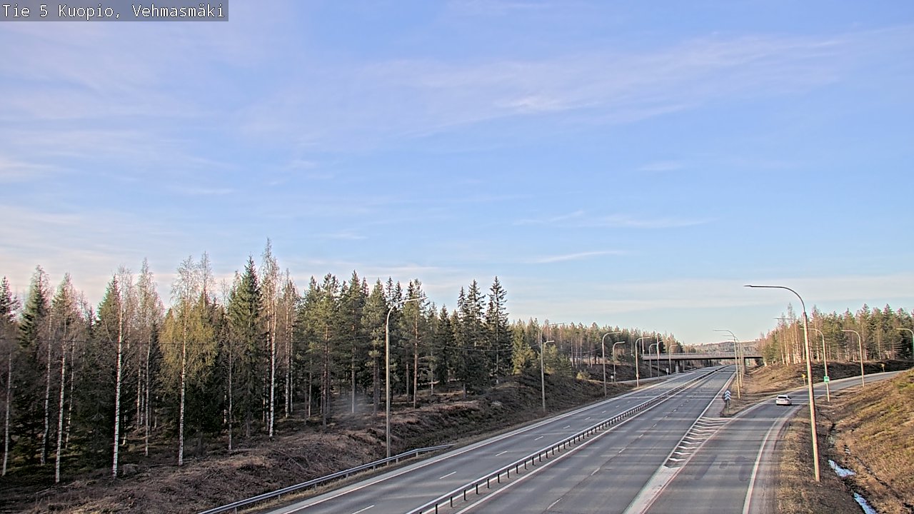 Weather Camera Image Road 5 Kuopio, Vehmasmäki, Kuopio, Pohjois-Savo