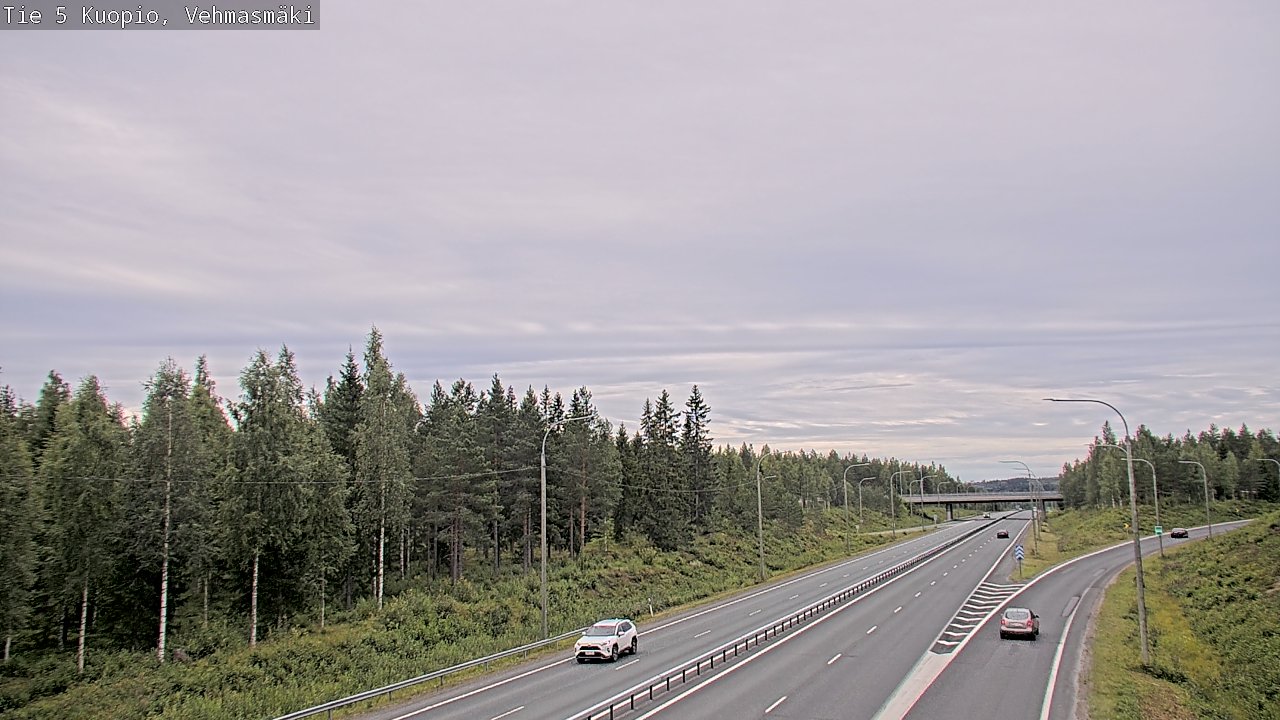 Weather Camera Image Väg 5 Kuopio, Vehmasmäki, Kuopio, Pohjois-Savo